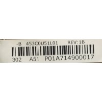 FUENTE PARA TV TOSHIBA / NUMERO DE PARTE 4330U51L01 / VTV-P24001 / 453C0U51L01 / P01A714900017 / P01A715002325 / MODELO 24V4210U